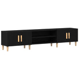 TV Cabinet Black Oak 180 x 31,5 x 40 cm Engineered Wood