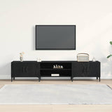 TV Cabinet Black Oak 180 x 31,5 x 40 cm Engineered Wood - Top-Down View