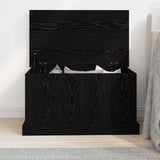 Storage Box Black oak 70 x 40 x 38 cm Engineered Wood