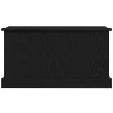 Storage Box Black oak 70 x 40 x 28 cm Engineered Wood - Close-Up Angle