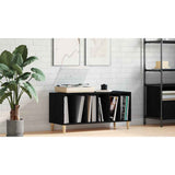 Record Cabinet Black Oak 100 x 38 x 48 cm Engineered Wood