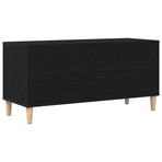Record Cabinet Black Oak 100 x 38 x 48 cm Engineered Wood