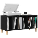 Record Cabinet Black Oak 100 x 38 x 48 cm Engineered Wood
