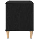 Record Cabinet Black Oak 100 x 38 x 48 cm Engineered Wood