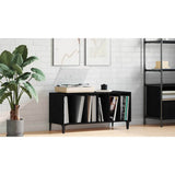Record Cabinet Black Oak 100 x 38 x 48 cm Engineered Wood