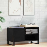 Record Cabinet Black Oak 85 x 38 x 48 cm Engineered Wood