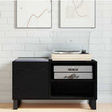 Record Cabinet Black Oak 85 x 38 x 48 cm Engineered Wood