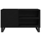 Record Cabinet Black Oak 85 x 38 x 48 cm Engineered Wood