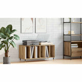 Record Cabinet Artisan oak 100 x 38 x 48 cm Engineered Wood - Low Angle