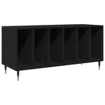 Record Cabinet Black Oak 100 x 38 x 48 cm Engineered Wood