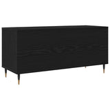 Record Cabinet Black Oak 100 x 38 x 48 cm Engineered Wood