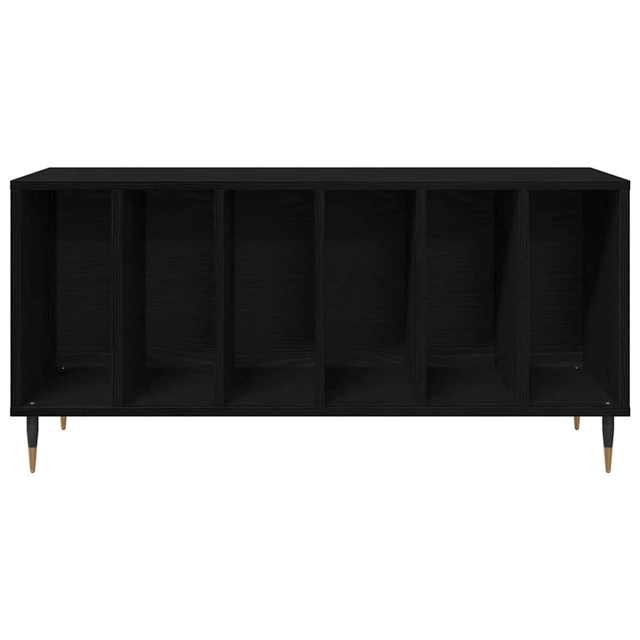 Record Cabinet Black Oak 100 x 38 x 48 cm Engineered Wood