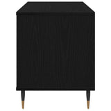 Record Cabinet Black Oak 100 x 38 x 48 cm Engineered Wood