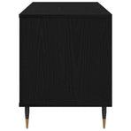 Record Cabinet Black Oak 100 x 38 x 48 cm Engineered Wood