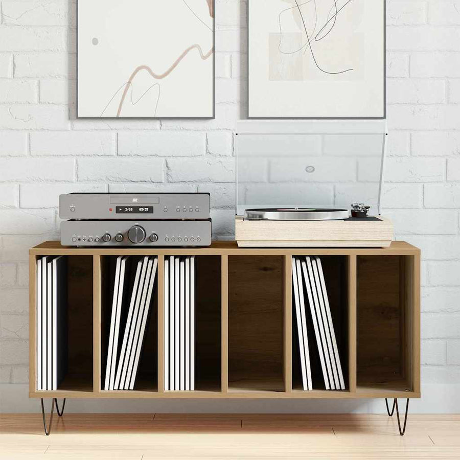 Record Cabinet Artisan oak 100 x 38 x 48 cm Engineered Wood