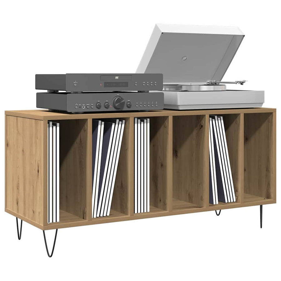 Record Cabinet Artisan oak 100 x 38 x 48 cm Engineered Wood