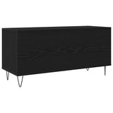 Record Cabinet Black Oak 100 x 38 x 48 cm Engineered Wood - Top-Down View