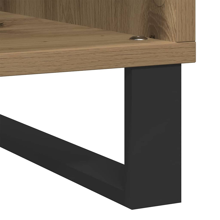 Record Cabinet Artisan oak 100 x 38 x 48 cm Engineered Wood