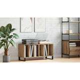 Record Cabinet Artisan oak 100 x 38 x 48 cm Engineered Wood - Low Angle
