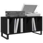 Record Cabinet Black Oak 100 x 38 x 48 cm Engineered Wood