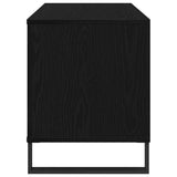Record Cabinet Black Oak 100 x 38 x 48 cm Engineered Wood