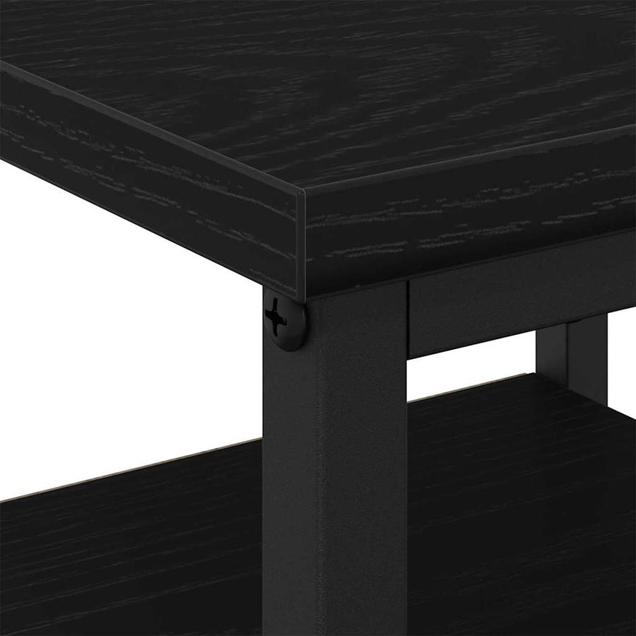 Bedside Cabinet 2 pcs Black Oak 34 x 36 x 50 cm Engineered Wood