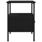 Bedside Cabinet 2 pcs Black Oak 34 x 36 x 50 cm Engineered Wood