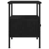 Bedside Cabinet with Drawer 2 pcs Black oak 34 x 36 x 50 cm - 45-Degree Angle