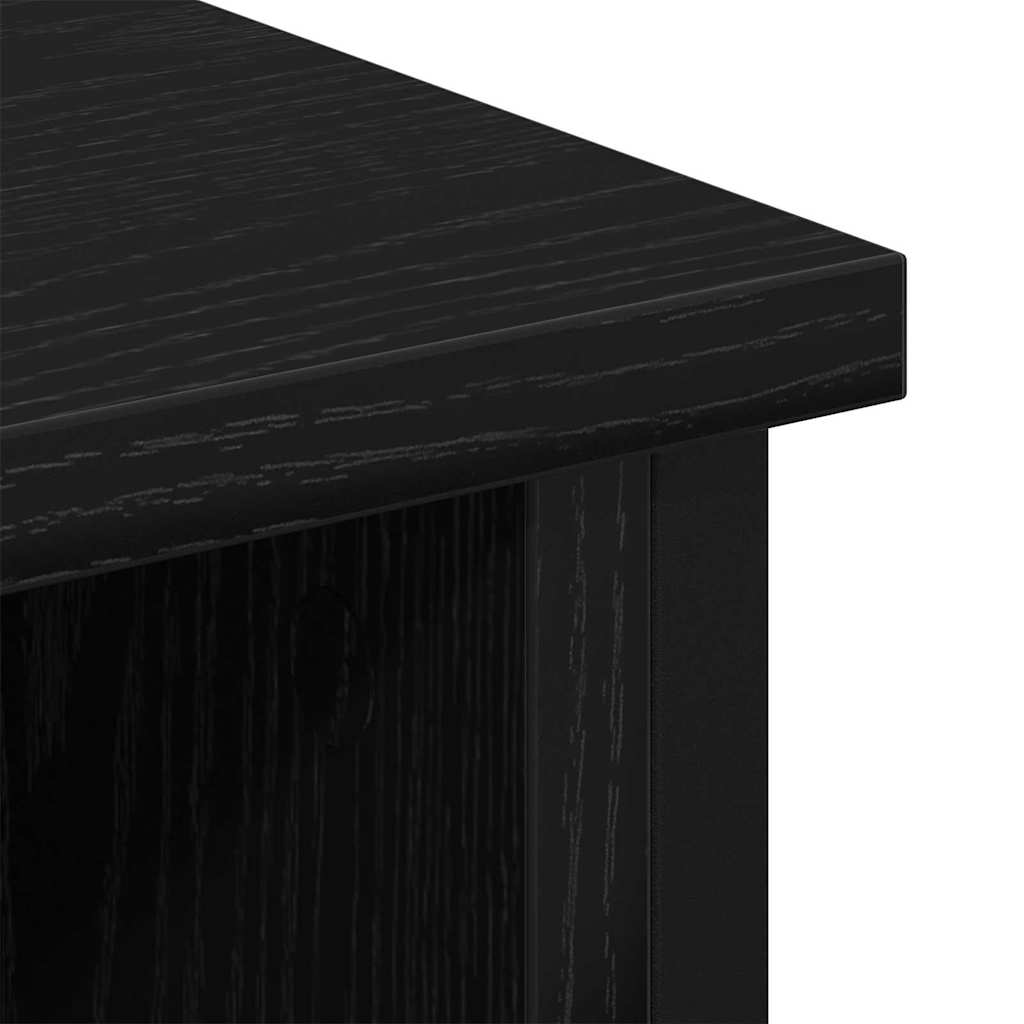 TV Cabinet Black oak 100 x 35 x 45 cm Engineered wood