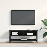 TV Cabinet Black oak 100 x 35 x 45 cm Engineered wood - Top-Down View