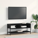 TV Cabinet Set 100 x 35 x 45 cm Black Oak Engineered Wood
