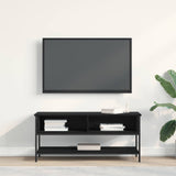 TV Cabinet Set 100 x 35 x 45 cm Black Oak Engineered Wood - Top-Down View