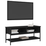TV Cabinet Set Black Oak 100 x 35 x 45 cm Engineered Wood