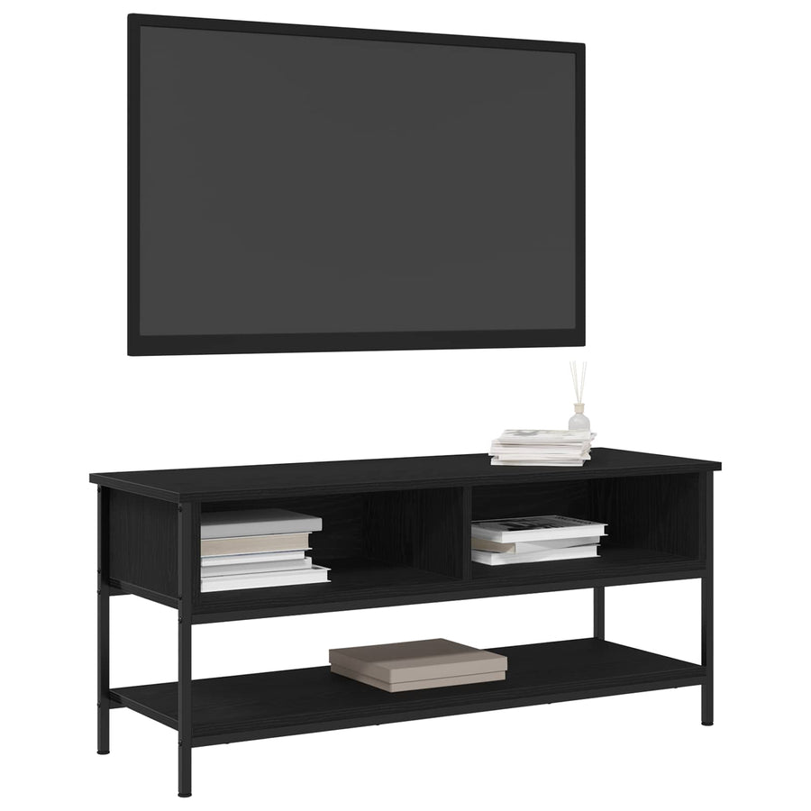 TV Cabinet Set 100 x 35 x 45 cm Black Oak Engineered Wood