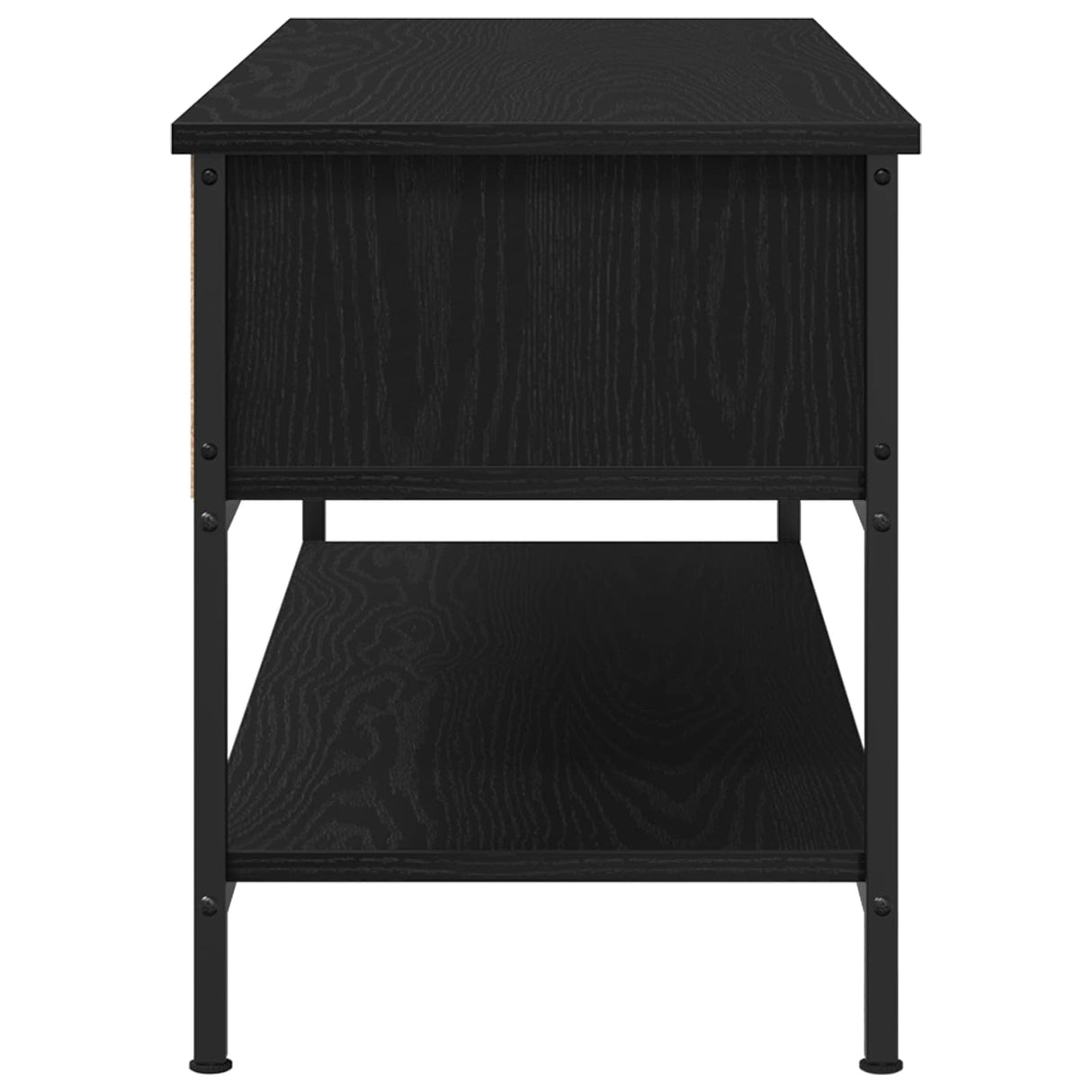 TV Cabinet Set Black Oak 100 x 35 x 45 cm Engineered Wood