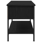 TV Cabinet Set 100 x 35 x 45 cm Black Oak Engineered Wood