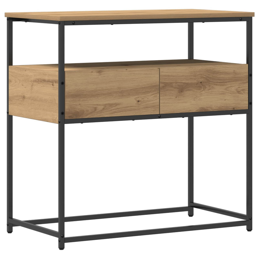 Console Table Artisan Oak 75 x 40 x 75 cm Engineered Wood