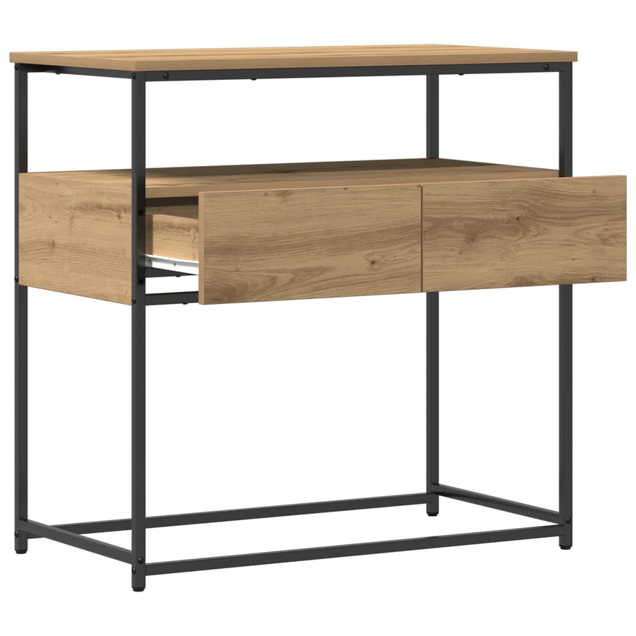 Console Table Artisan Oak 75 x 40 x 75 cm Engineered Wood