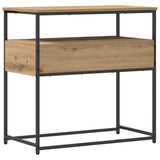 Console Table with Drawer Artisan oak 75 x 40 x 75 cm - Rear View
