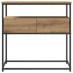 Console Table Artisan Oak 75 x 40 x 75 cm Engineered Wood