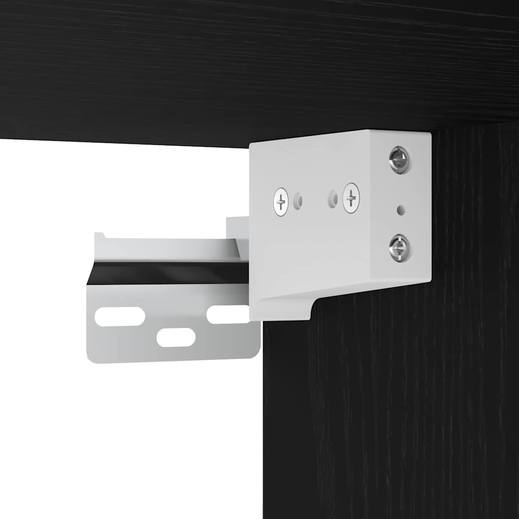 Wall-mounted Cabinet 60 x 31 x 70 cm Engineered Wood Black Oak