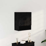 Wall Cabinet Black oak 60 x 31 x 70 cm Engineered Wood
