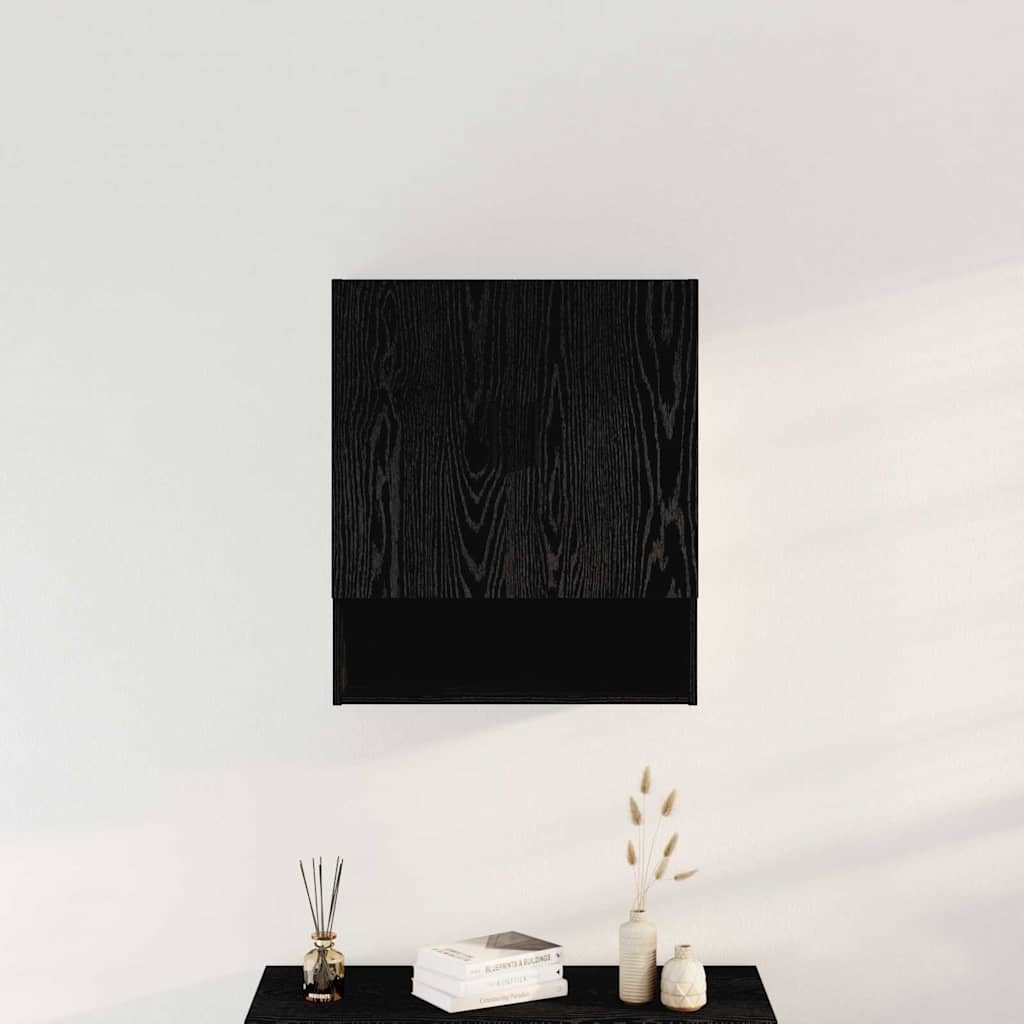 Wall-mounted Cabinet 60 x 31 x 70 cm Engineered Wood Black Oak