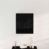 Wall Cabinet Black oak 60 x 31 x 70 cm Engineered Wood - Side View