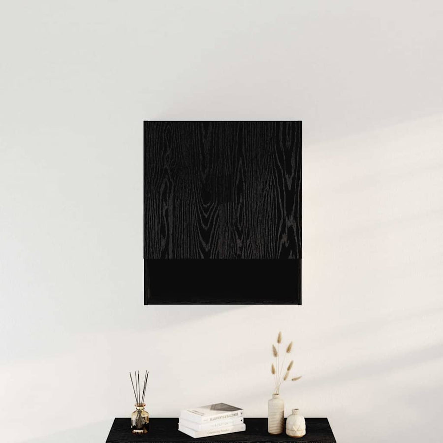 Wall-mounted Cabinet 60 x 31 x 70 cm Engineered Wood Black Oak