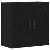 Wall-mounted Cabinet Black Oak 60 x 31 x 60 cm Engineered Wood - Front View