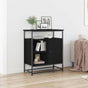 Sideboard Black Oak 69 x 35 x 80 cm Engineered Wood