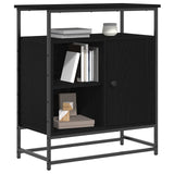 Sideboard Black Oak 69 x 35 x 80 cm Engineered Wood