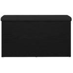 Storage Bench Black Oak 82 x 42 x 45 cm Engineered Wood