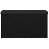 Storage Bench Black Oak 82 x 42 x 45 cm Engineered Wood - Rear View